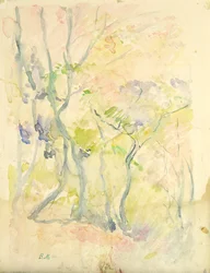 Bosque en Fontainebleau, 1893